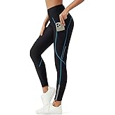 beroy Women's Bike Pants 4D Padded Cycling Tights High Waist Bicycle Road Mountain Biker Spinning Leggings with Pockets
