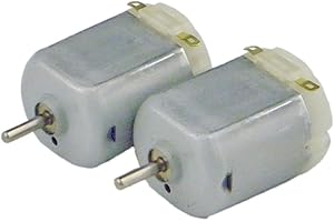 CHANCS Lot of 2 Small DC 130 Motor 3-6 V for Model,Fan,Remote Control Devices 8000RPM