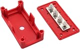 Tiardey 300A Red Bus Bar Power Distribution Block 4x M8 Studs 12-48V DC Marine view 7