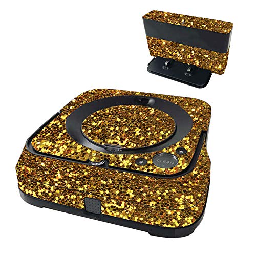 MIGHTY SKINS MightySkins Skin Compatible with iRobot Braava Jet m6 - Gold Dazzl…