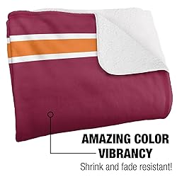 Virginia Tech Blanket, 60"x80" Primary Logo Stripes