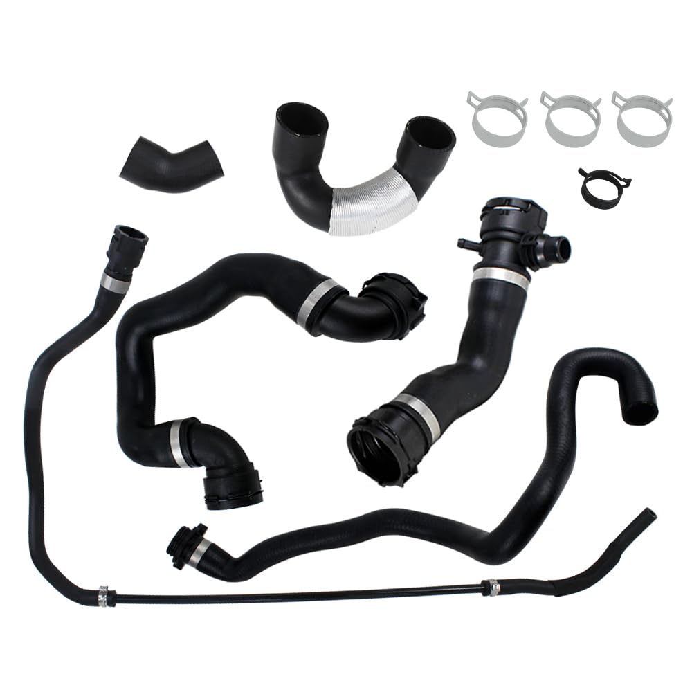 Photo 1 of Radiator Coolant Water Hose Pipe Kit Compatible with BMW N51B30A Engine 135i 2008-2010 335i xDrive 335xi 2007-2010 X6 2008-2019 X5 2007-2019 Replaces 17127575428 17127575429 17128616548 17127600131
