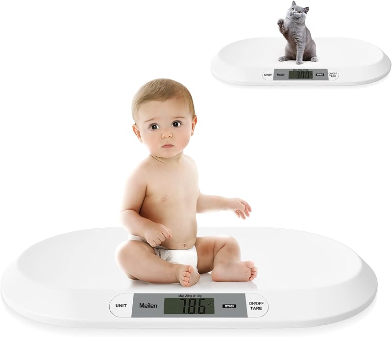 Meilen Multi-Function Baby Scale 20kg, Accurate Measurement for Pets & Infants