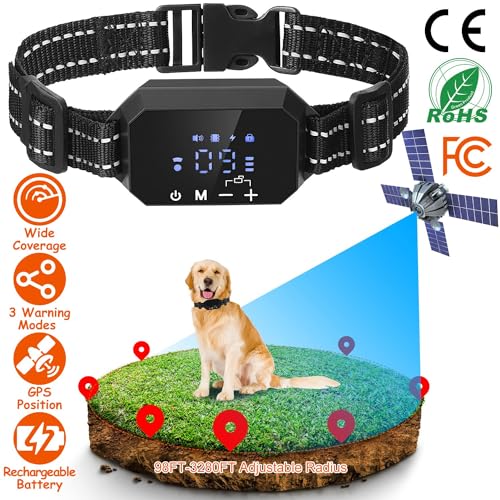 iMounTEK Wireless GPS Dog Fence Electric Dog Collar Rechargeable