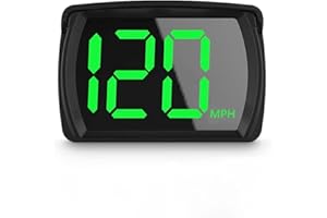 AZIJYV GPS Speedometer Digital Speedometer Cars Heads Up Display Y03 with Speed, Automatic Light Sensing, MPH Speedometer Plug and Play Applicable to All Cars