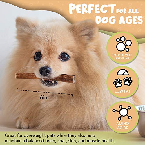 Barn Naturals Bully Sticks 5 Sticks per Bag, 100 Beef Pizzle Pet