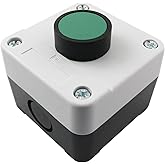 Push Button Switch Box LQ Industrial ABS Weatherproof Momentary Push Button Switch Station Box One Button Exterior Opener XDL55-B101