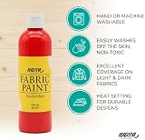 Nazca Colors Red Fabric Paint 250ml - Acrylic Textile & Leather Paint view 4