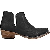 ROPER Womens Ava Leopard Snip Toe Casual Boots Ankle Low Heel 1-2"