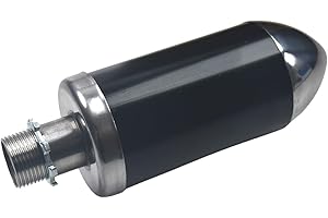 KAHNUS Exhaust Muffler Silencer For Honda GX160 GX200 For Coleman Powersports CT200U BT200X KT196 MB200 For Predator 212cc 196cc/6.5HP Gas Mini Bike Go Kart Performance Parts Black