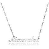 Hidepoo Alexandra Necklace – Personalized My Name Pendant Necklace for Valentine's Day Gift,Dainty Alexandra Name Necklace Chain Jewelry Gifts for Women