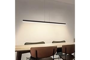 Artop Dimmable Linear Pendant Light 20W LED Hanging Light Fixture Adjustable Height Chandelier for Kitchen Island Dinning Roo