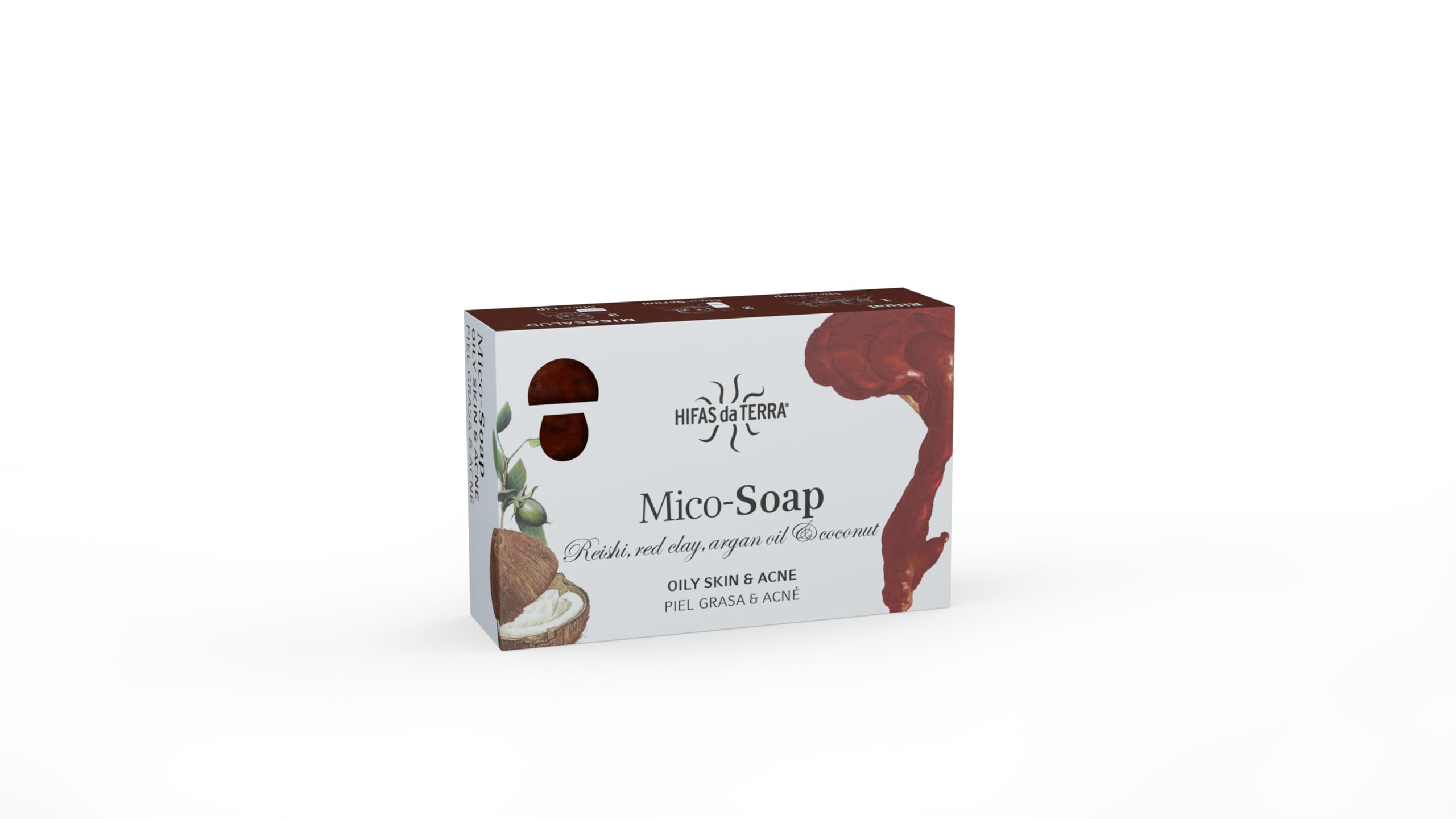 Hifas da Terra Reishi Red Clay Argan Oil and Coconut Mico-Soap