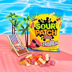 SOUR PATCH KIDS Tropical Soft & Chewy Candy, 12-8
