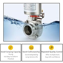 Tri Clamp Sanitary Butterfly Valve Pneumatic