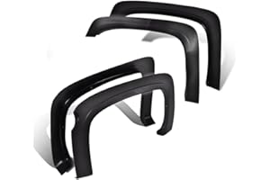 ALLGOOD Wheel Fender Flares Compatible with Chevy Silverado 1500 2007-2013 Fleetside 69.3" Short Bed Crew Cab/Only Fit 2007 Silverado New Body Style(Not For GMC models) Textured Protector Cover 4pcs