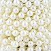 KLAREN 10 mm Large Ivory Pearls Faux Crystal Beads by The Roll for Flowers Wedding Party Decoration