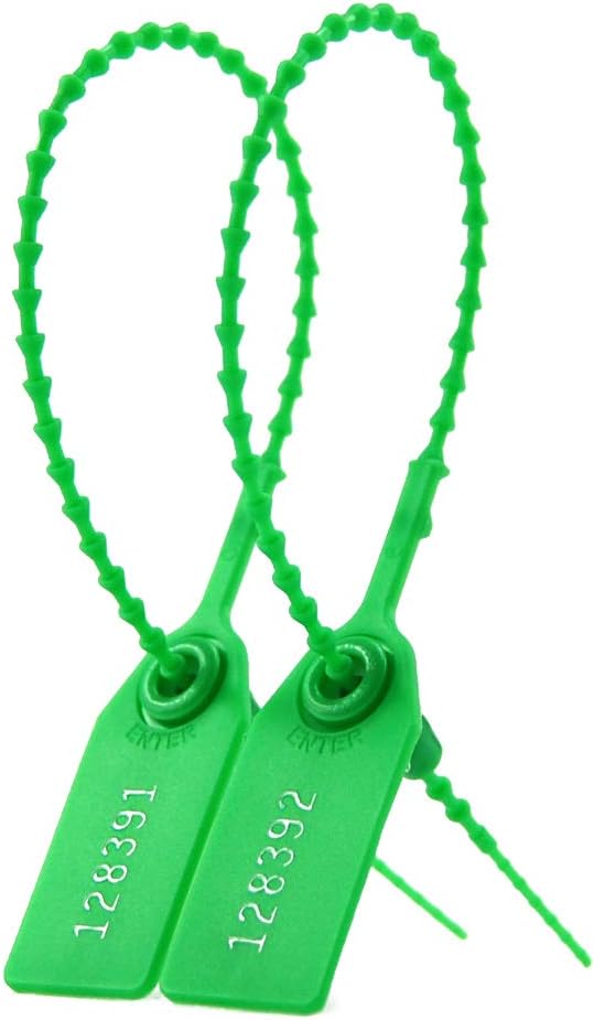 Plastic Security Seals PullTite Plastic Seal Numbered Tear Off Tamper Proof Tag for Luggage