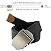 JasGood Mens Outdoor Military Style Tactical Canvas Web Belt Stainless Steel Buckle (Black)One size