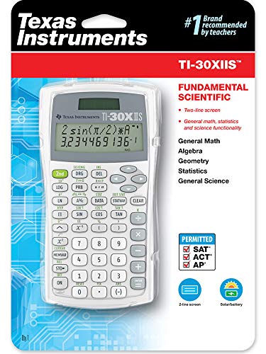 Texas Instruments TI-30XIIS Scientific Calculator, White