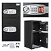 Smartxchoices Double Door Security Electronic Safe Box Large Steel Digital Business Office Home Drop Slot Safe for Gun Cash Money Jewelry Heavy Duty