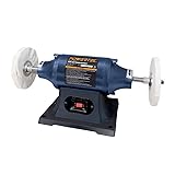 POWERTEC BF600 Bench Buffer Polisher, 6 Inch