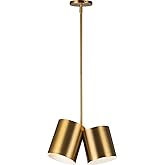 Kuzco Lighting PD58814-BG Keiko Pendant, 2-Light 4 Total Watts, Brushed Gold