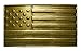 FL103 Unisex Vintage Steampunk Antique Brass USA Flag Plaque Buckle fits 1.33