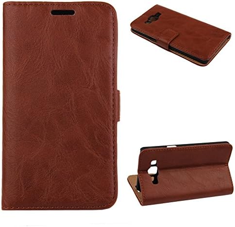 DAMINFE Case for Galaxy A5,Luxury Men Leather Flip Case for Galaxy A5,Premium Leather Protective Case with Stand for Galaxy A5,Magnetic Closure Card Holder Cover Skin Protective Case for Samsung Galaxy A5 A500F A500H (2014)