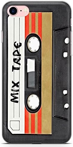 Retro Mixtape Slim Phone Case for iPhone 7/8 / SE TPU Protective Light Strong Cover with Retro Technology Hipster Cassette Remix