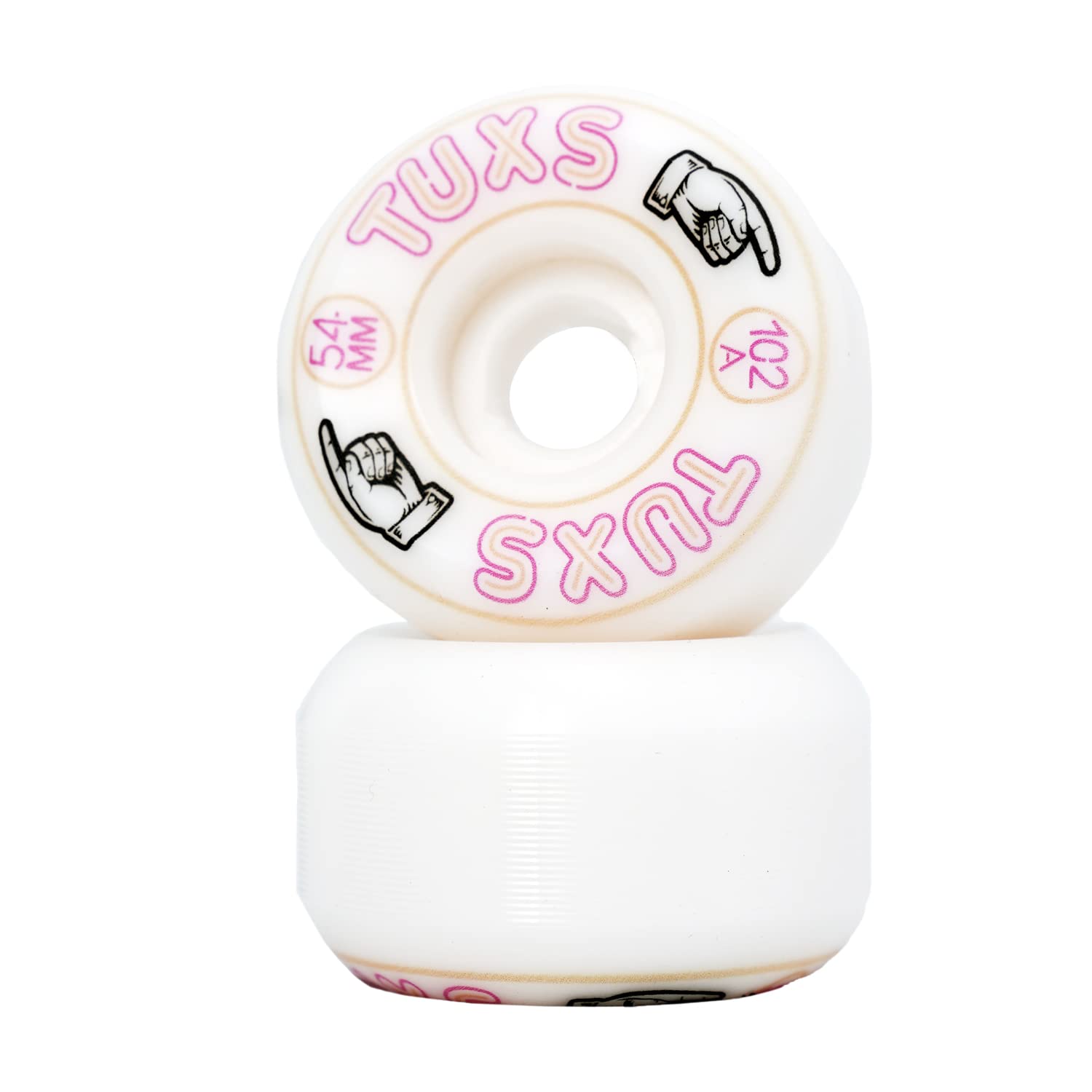 Tuxs SHR Premium Urethane Skate Wheels 54mm 102A Pro Side Cut Skateboard