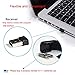 Hao Kaisen Mini Folding Mouse 2.4GHz Arc Optical Touch Wireless Mouse with USB Receiver Suitable for Notebook (Black)