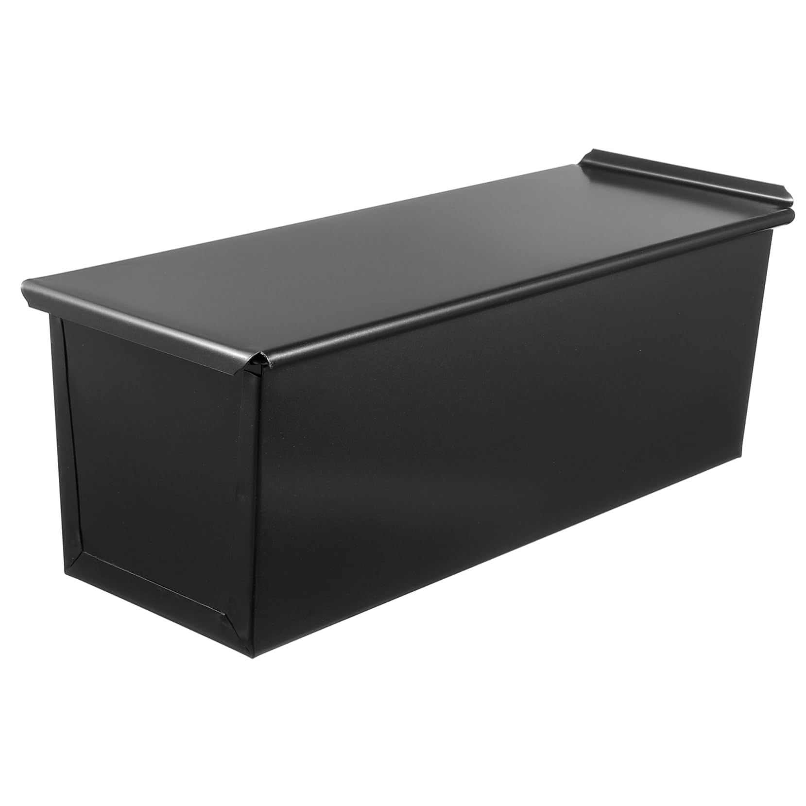 HEMOTON Loaf Pan,Black Loaf Pan with Lid Cover, 750g Non- Stick Bread Toast Mold, Stainless Steel Baking Tin Cake Baking Tray Toast Box Bakeware for Home Kitchen Bread Tin Pullman Loaf Tin
