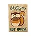 Evergreen Burlap Welcome to the Nut House Garden Flag, 12.5 x 18 inches