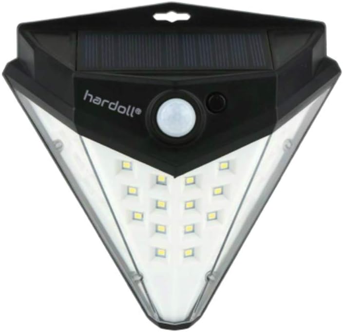 Hardoll Solar Lights for Garden LED Motion Sensor Outdoor Security Lamp for Home Waterproof Lantern (Diamond Shape)