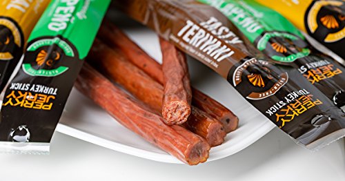 Perky Jerky - Turkey Sticks - Good Source of Protein Snack With 7g of Protein -- Perfect On-The-Go Snack - Gluten Free - No Added Sodium Nitrites/Nitrates - 20Count - More Than Just Original