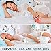 AVESTON Thick Soft Knee Pillow for Side Sleepers with Strap as Orthopedic Contour for Sleeping Between Knees for Joint Pain, Back Pain, Sciatica Pain Relief