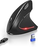 TECKNET Ergonomic Mouse with Jiggler, Bluetooth