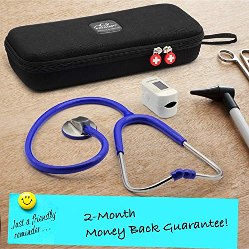 PROHAPI Hard Stethoscope Case, Large Stethoscope Carrying Case with ID