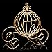 Anderson's Gold Wire Cinderella Carriage, Coach, Wedding, Birthday, Special Event Décor/Centerpiece, 12 Inches