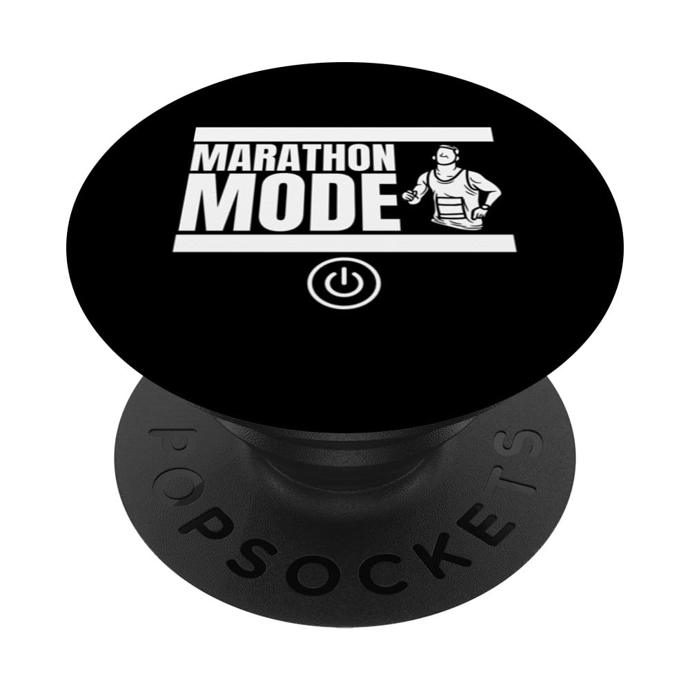 Marathon Mode On Funny Marathon Running PopSockets Swappable PopGrip
