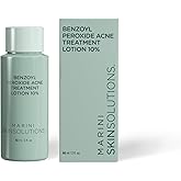 Marini SkinSolutions Benzoyl Peroxide Acne Treatment Lotion 5% - Targets & Treats Acne-Prone Skin - Clears Pores & Excess Oil - Made in the USA - 2 fl oz