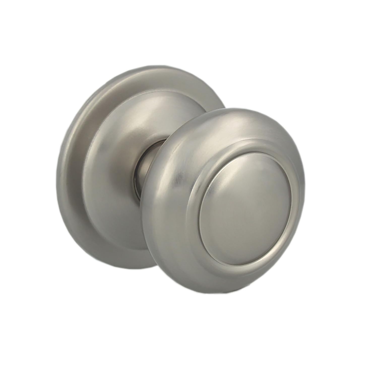 Amig - Entrance Door Knob | Maximum Door Width 70mm | Includes Threaded Bolt and Nut | Hollow Ball Knob | Easy to Fit | Matt Chrome Plated Steel