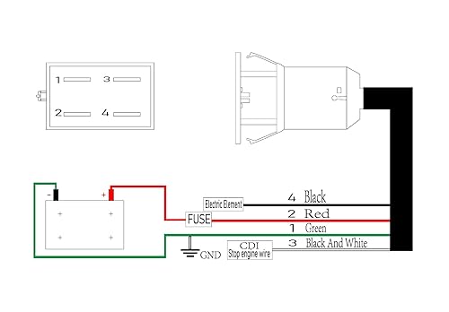 Wires Ignition Key Switch x2 Replacement for Chinese Brand 50 70