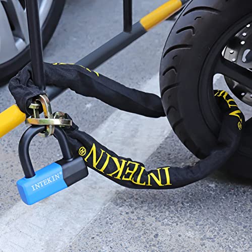 INTEKIN Motorcycle Chain Locks 3.1FT Motorcycle Lock 10mm/0.42inch