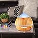 Aromatherapy Essential Oil Diffuser, Avaspot 250ml Wood Grain Ultrasonic Aroma Diffuser Cool Mist Humidifier with Auto Shut Off, 7 LED Colors and Adjustable Mist Mode for Yoga, Office, Bedroom