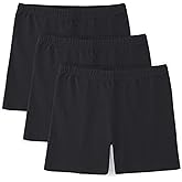 BOOPH Girls Bike Shorts Cartwheel Dance Shorts for Kids Under Dress 3 Pack
