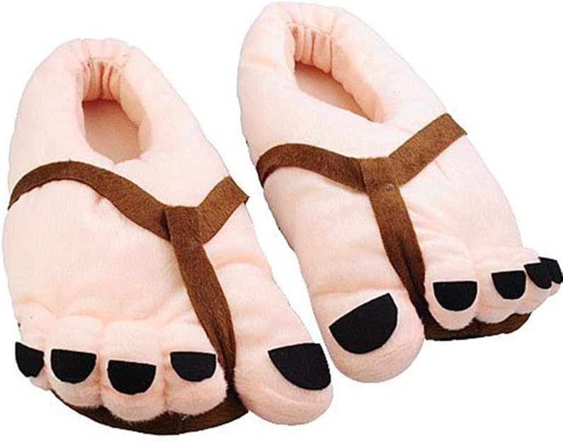 Big Toes Slipper Indoor Slippers Warm Soft Home Cotton Shoes No Slip