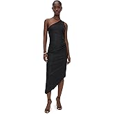 DL1961 Women's Esme One Shoulder Coated Midi Dress