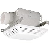 Air King ASLC70 Advantage Exhaust Bath Fan with 70-CFM and 4.0-Sones for 100-watt Incandescent Bulbs, White Finish, Red